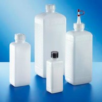 Бутыль Kautex узкогорлая 1000 мл, HDPE, прямоугольная, Ø 25 мм, естественный цвет, без крышки