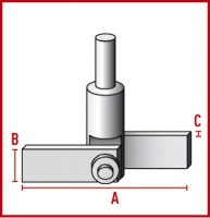 Перемешивающий элемент Bohlender центробежный, длина 350 мм, диаметр вала 10 мм, 90 х 17 х 2,5 мм, PTFE