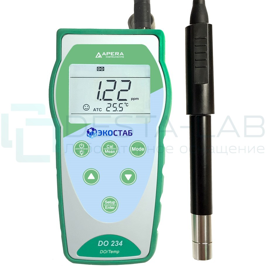 Портативный оксиметр ЭКОСТАБ DO234 (кабель 3 м.)