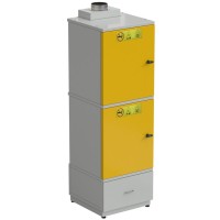 Шкаф для хранения опасных веществ 600х600х1950 мм (кислот и горючих жидкостей), серый