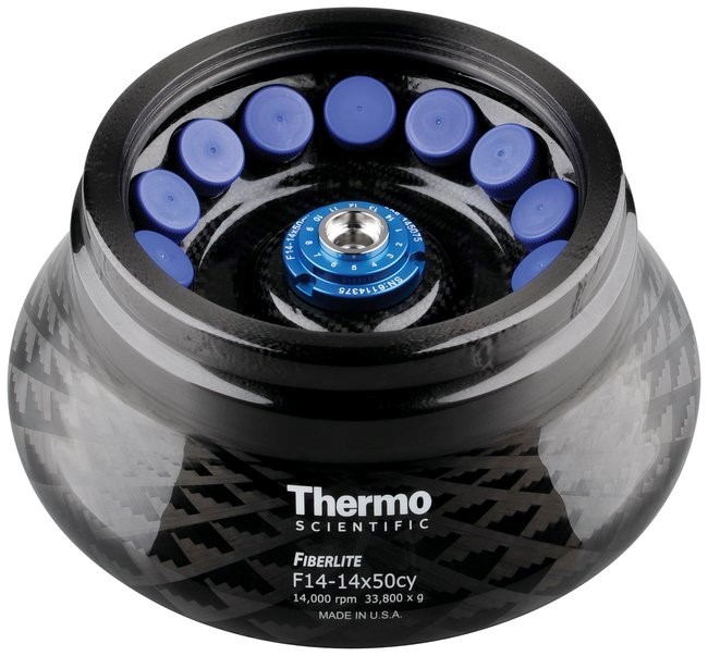 Ротор угловой Fiberlite F14-14 x 50cy, 14000 об/мин, 33746 g, 14 x 50 мл, Thermo FS