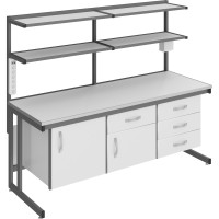 Стол лабораторный пристенный низкий СЛ-180.80.76 