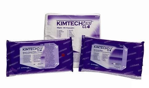 Салфетки для чистых помещений Kimtech Pure CL4, белые, 30,5х30,5 см, 5х100шт, Kimberly-Clark