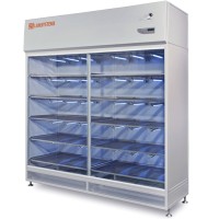 Шкаф стерильного хранения с раздвижными дверями и лампами УФО (2R-S.320-18)