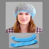 Шапочка &quot;Шарлотта&quot; голубая, уп. 100 шт.