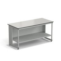 Стол для хроматографа ЭКРОС 1800х800х900 мм с полкой, раб. поверхность - LABGRADE