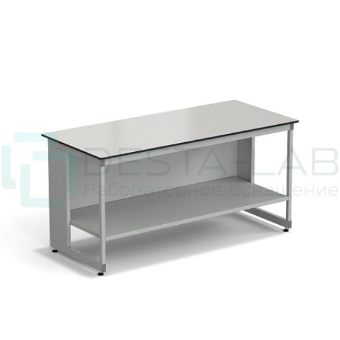 Стол для хроматографа ЭКРОС 1800х800х900 мм с полкой, раб. поверхность - LABGRADE