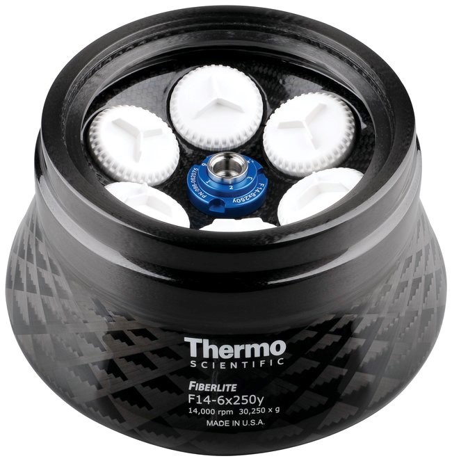 Ротор угловой Fiberlite F14-6 x 250y, 14000 об/мин, 30240 g, 6 x 250 мл, Thermo FS