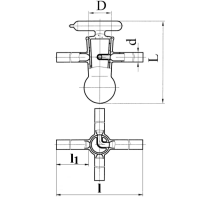 Кран вакуумный 4-ходовой Д 29