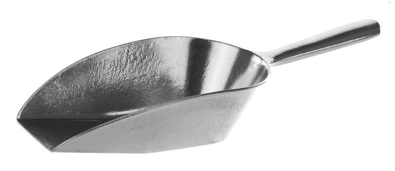 Совок Bochem с ручкой, 1600 мл, длина 400 мм, ширина 83 мм, алюминий