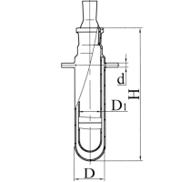 Сосуд с рубашкой с пробкой ГФ 6.451.413