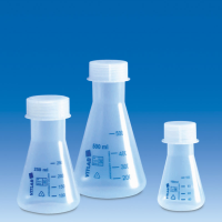 Колба Эрленмейера 50 мл, ПП, винтовая крышка, 1 шт., Vitlab