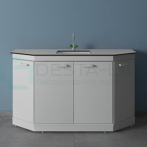 Стол мойка торцевая ЛК-1500 СМС-Д (корпус-ЛДСП) GranTec