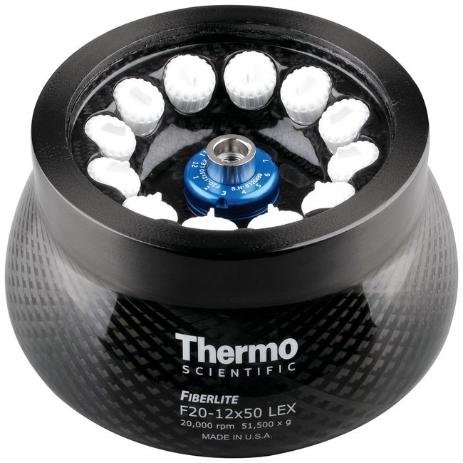 Ротор угловой Fiberlite F20-12 x 50 LEX, 20000 об/мин, 51428 g, 12 x 50 мл, Thermo FS