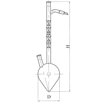 Колба Фаворского 250 мл ТС