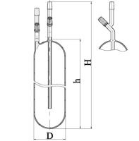 Пипетка газовая эскиз 2-723