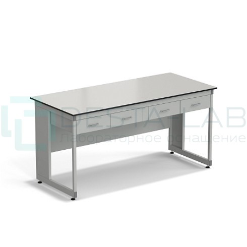 Стол для хроматографа ЭКРОС 1800х800х900 мм с ящиками, раб. поверхность - LABGRADE
