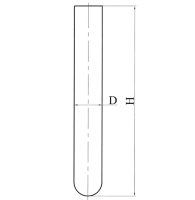 Пробирка 11*168 ТС эскиз 2-497
