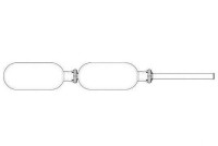 Трубка шариковая 40 мл с двумя отделениями, для разделения смеси веществ, Buchi