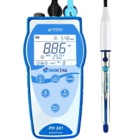 Портативный рН-метр с GLP ЭКОСТАБ PH241SA (для сильнощелочных растворов)