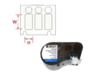 Этикетки M-120-492 для BMP51, прямоугольные 25,40 х 12,70 мм, круглые d 53 мм, материал FreezerBondz, 240 шт., Brady
