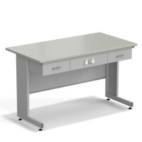 Стол приборный с ящиками и электрикой ЭКРОС 1500х800х900 мм, раб. поверхность - ЛАМИНАТ СЕРЫЙ