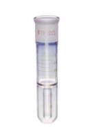 Пробирка для концентрирования 15 мл Slow-Dry с зажимами, высота 130 мм, керн 19/22 градуированная, ц.д. 0,1 (0-1) мл, ц.д. 1 (2-15) мл, DWK Life Sciences (Duran, Wheaton, Kimble)