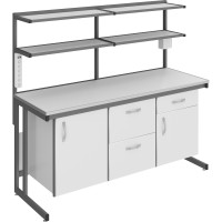 Стол лабораторный пристенный высокий СЛ-180.80.90 