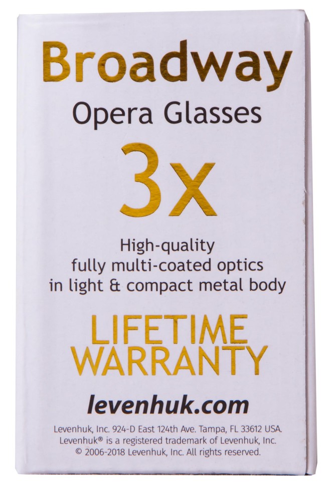 Театральный бинокль с цепочкой Levenhuk Broadway 325C Amethyst