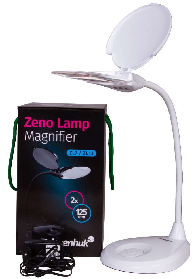 Лупа-лампа Levenhuk Zeno Lamp ZL7, белая