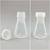Колба коническая 100 мл., с дел. с навинч. крышкой, п/п