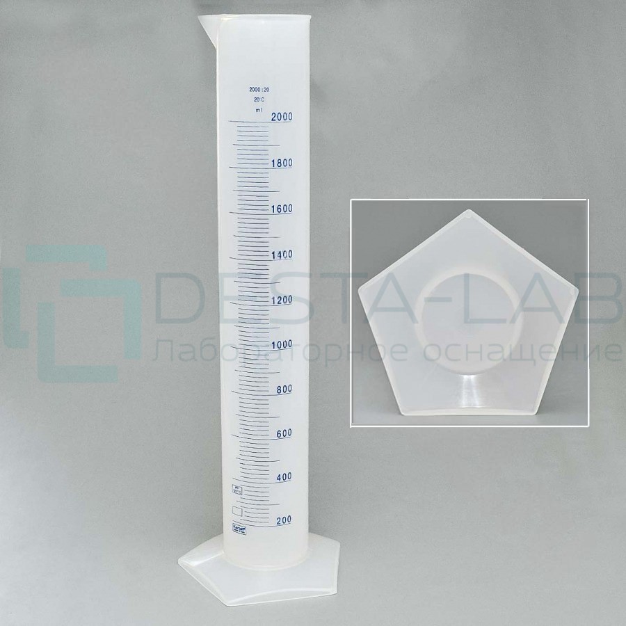 Цилиндр 2000 мл. с дел., высокий, п/п-Kartell