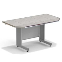 Стол торцевой ЭКРОС 1500х800х750 мм, раб. поверхность - КЕРАМИКА с НС бортиком