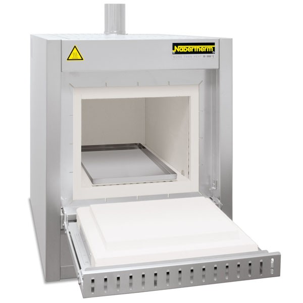 Печь для озоления Nabertherm L 24/11 BO/C550 с откидной дверью, с интегрированной системой очистки отработанных газов, 1100°С, 24 л