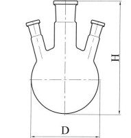 Колба КГУ-3-1-100-14/23-14/23-14/23