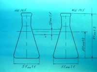Колба сдвоенная КН-2-50 ТС