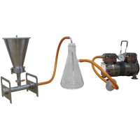 Прибор вакуумного фильтрования ПВФ-47/1 с вакуумным насосом НВП (воронка пол-н в ресивере), Владисарт