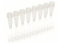 Пробирки для ПЦР в стрипах, 0,2 мл, 1×8, плоская крышка ультра прозрачная, бесцветные, Thermo FS