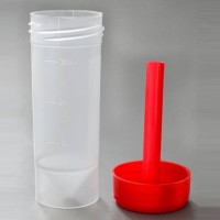 Контейнер для биологического материала 30 мл. с завинч. крышкой и ложкой-шпателем, н/стер., п/п, Литопласт-Мед