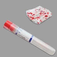 Пробирка лабораторная 10 мл., цилиндрическая, 16×100 мм., с пробкой, с этик., п/п, стерильная, Aptaca