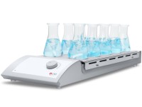 Магнитная мешалка без нагрева, объем по воде 0,4 л на 1 место, платформа 180×450 мм, 0-1100 об/мин, 10 мест, MS-M-S10, DLab, Китай (аналоги арт. 3691000, арт. 3692500, арт. 3690500, IKA)