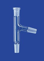 Насадка Lenz двугорлая, одна муфта NS14/23 и два керна NS14/23, угол 75°