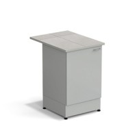 Стол-тумба ЭКРОС 600х800х900 мм 1 дверь, раб. поверхность - КЕРАМИКА с ПВХ кромкой