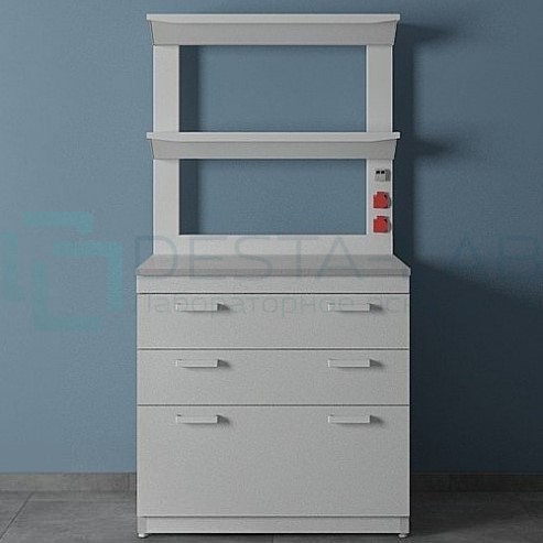 Стол лабораторный с 2-мя полками ЛК-900 СП (GranTec)