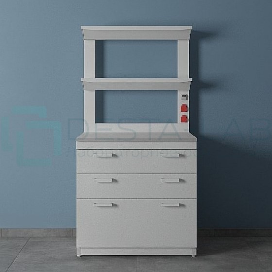 Стол лабораторный с 2-мя полками ЛК-900 СП (GranTec)