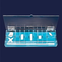 Контейнер для магнитных перемешивающих элементов ISOLAB, 330 x 110 x 35 мм, акрил