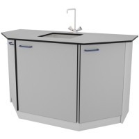 Торцевой стол-мойка ЛАБ-PRO МОТ 150.75.90 TМ