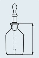 Капельница дозирующая 100 мл, прозрачное стекло, шлиф 14/15, высота 105 мм, DWK Life Sciences (Duran, Wheaton, Kimble)
