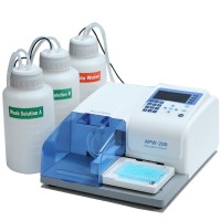 Планшетный промыватель (вошер), 8/12-канальная голова, 4 бутыли, остаточный объем менее 1 мкл, APW-200, Китай