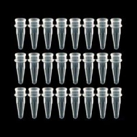 Пробирки для ПЦР в стрипах, 0,2 мл, 1х8, без крышек, бесцветные, полипропилен, 125 шт./уп., SSI